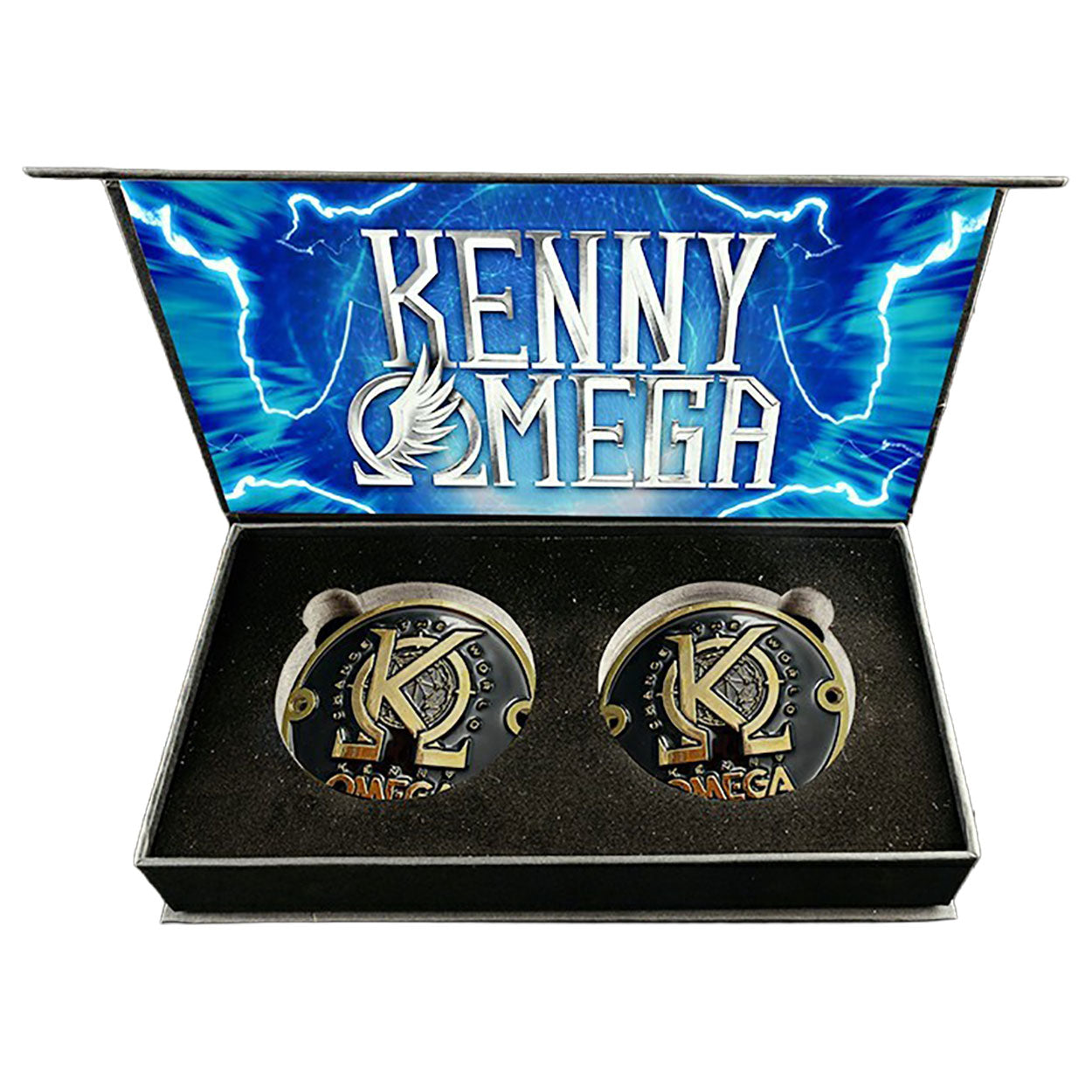 ケニー・オメガ/KENNY OMEGA-Ω(OMEGA)BOUTS-〈2枚組〉 Kenny Omega Championship Replica Side Plate Box Set – shopAEW