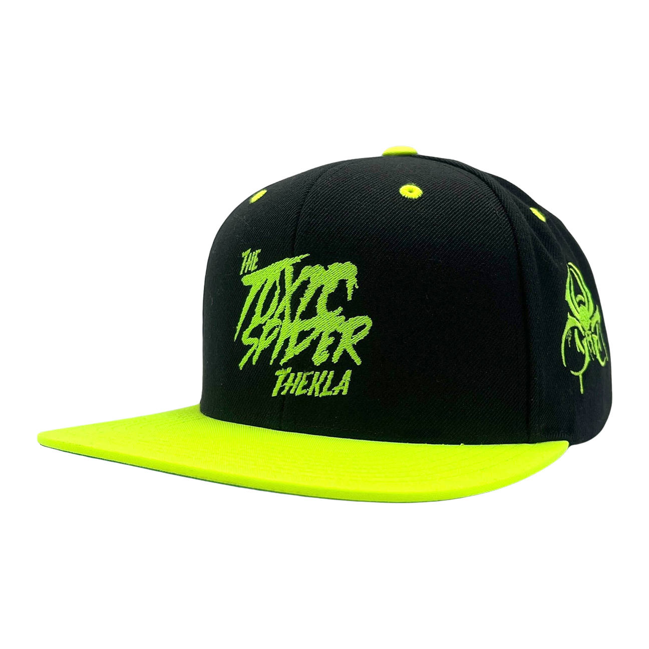 も*ち様 TENSAIBAKA RECORDS SNAPBACK Thekla - Toxic Spider Premium Embroidered Flatbill Snapback – shopAEW