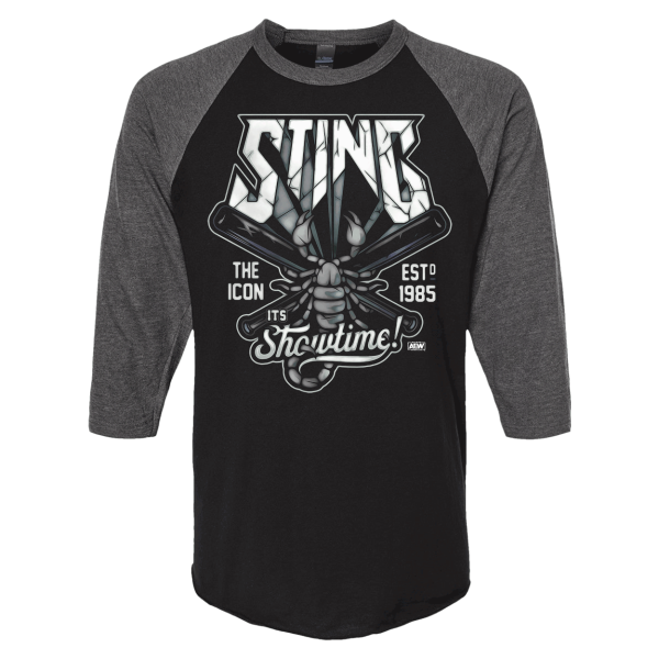 Sting - It's Showtime! Baseball Tee – shopAEW