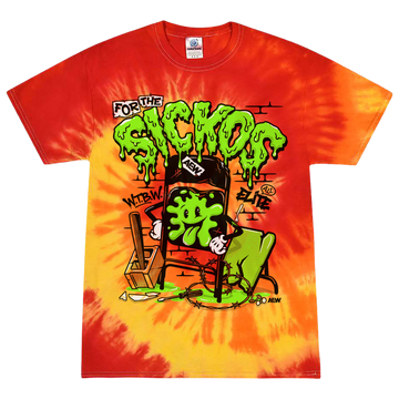 AEW - Top Rope Tuesday LIMITED EDITION Sickos Hardware (Halloween Tie Dye) T-Shirt