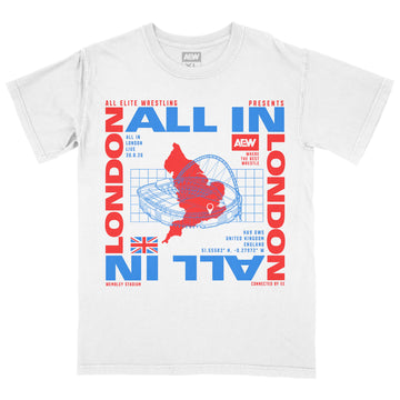 AEW ALL IN London 2026 Destination Event Tee (Ready To Ship)