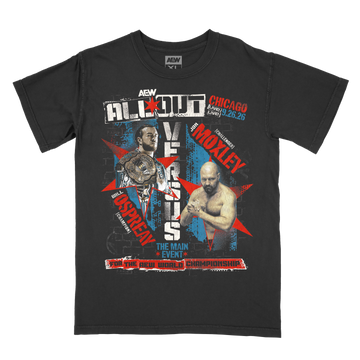 AEW All Out 2026 Matchup T-Shirt - Will Ospreay vs Jon Moxley