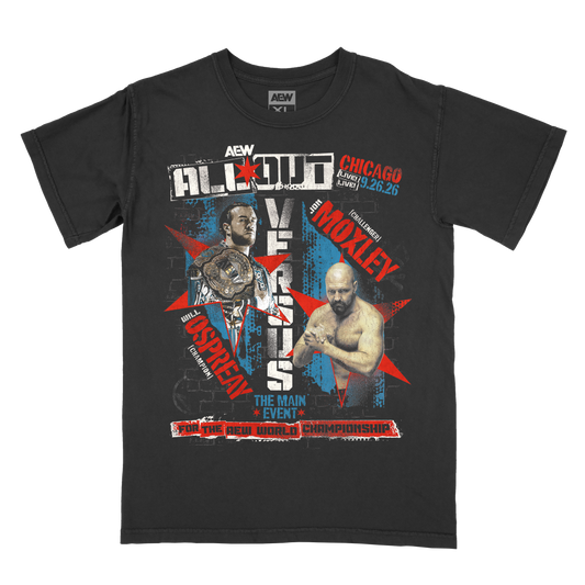 AEW All Out 2026 Matchup T-Shirt - Will Ospreay vs Jon Moxley