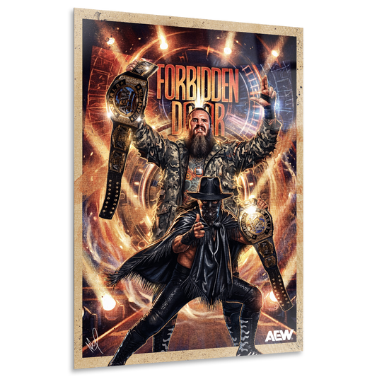 AEW Forbidden Door 2025 Brodido - LIMITED Elite Moments 12"x18" High Gloss Metal Art Print