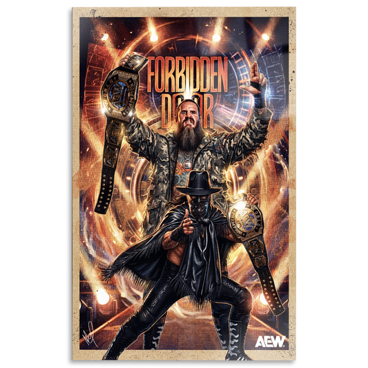 AEW Forbidden Door 2025 Brodido - LIMITED Elite Moments 12"x18" High Gloss Metal Art Print