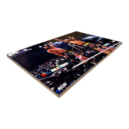 AEW Set in Stone - Young Bucks - All Out 2026 - 12x8 Ceramic Stone Slab (Hand-Numbered 1-50)