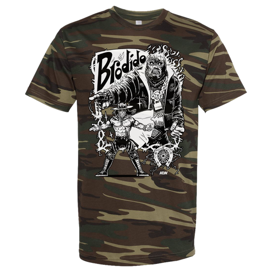 Brodido - Top Rope Tuesday LIMITED EDITION Bad Hombres Camo T-Shirt