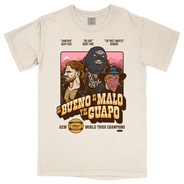Hangman Adam Page & Brodido - El Bueno El Malo y El Guapo Comfort Colors Soft Heavyweight T-Shirt