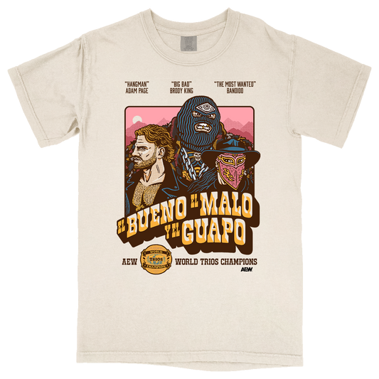 Hangman Adam Page & Brodido - El Bueno El Malo y El Guapo Comfort Colors Soft Heavyweight T-Shirt