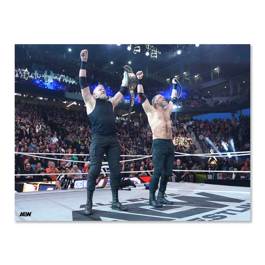 Cope & Cage - Long Live the Champs! - AEW Double or Nothing 2026 - Memorable Moments Art Print By Lee South