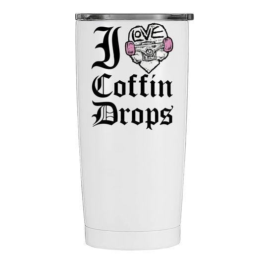 Darby Allin - I Love Coffin Drops - 20oz Stainless Steel Travel Tumbler