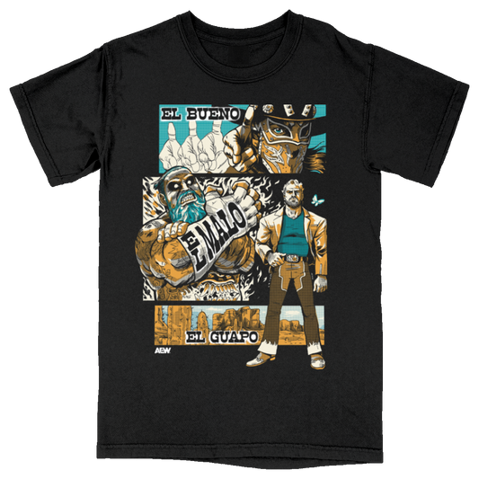 Hangman Adam Page & Brodido - Tres Bad Hombres Comfort Colors Soft Heavyweight T-Shirt