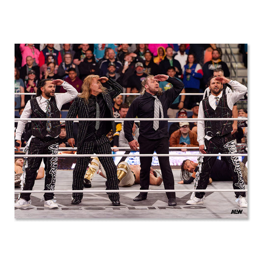 Jericho and The Elite Survey the Carnage - AEW Double or Nothing 2026 - Memorable Moments Art Print By Scott Lesh