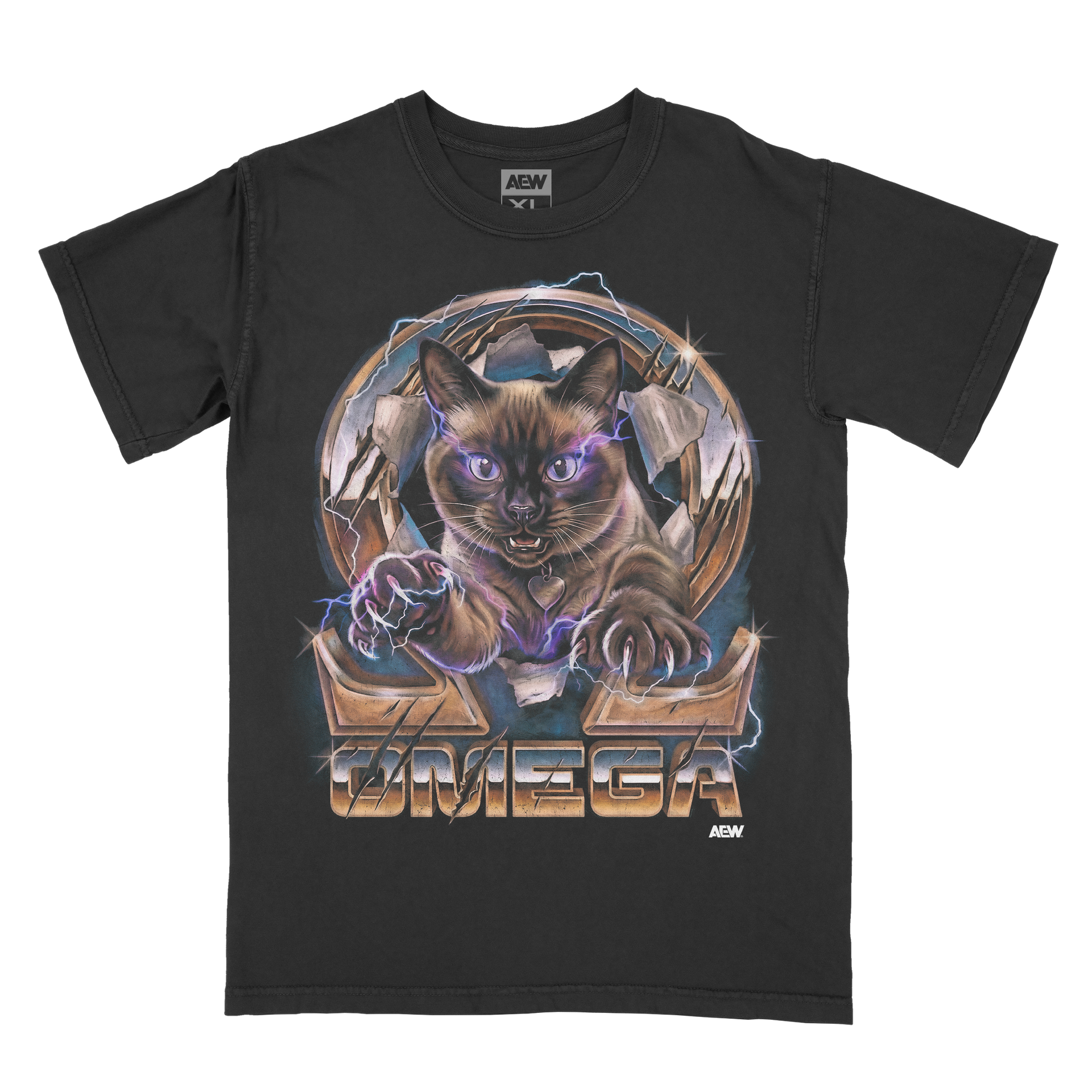 shopAEW Kenny Omega - Feline Lightning T-Shirt - Small