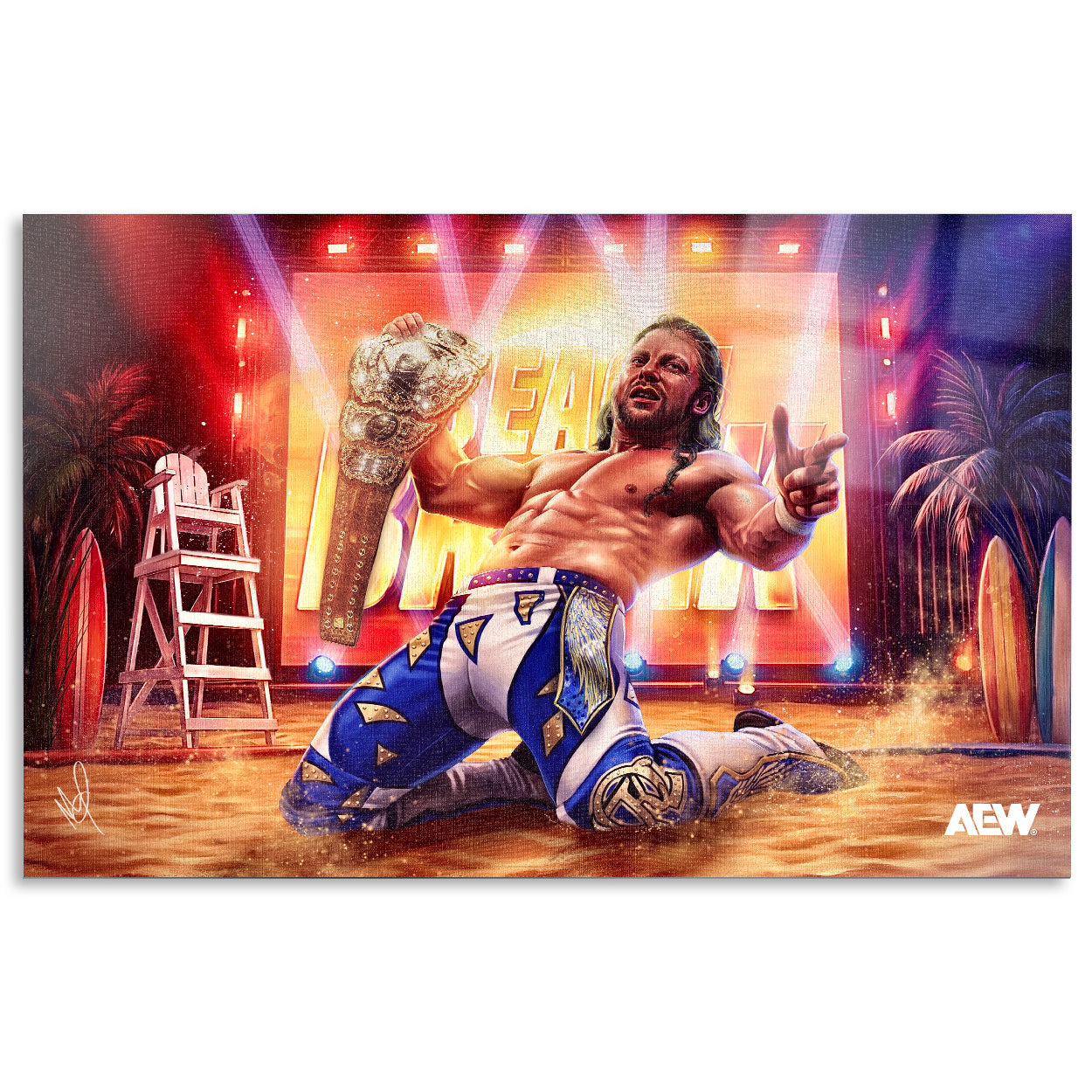 ケニー・オメガ/KENNY OMEGA-Ω(OMEGA)BOUTS-〈2枚組〉 Kenny Omega - LIMITED Elite Moments 12x18 High Gloss Metal Art