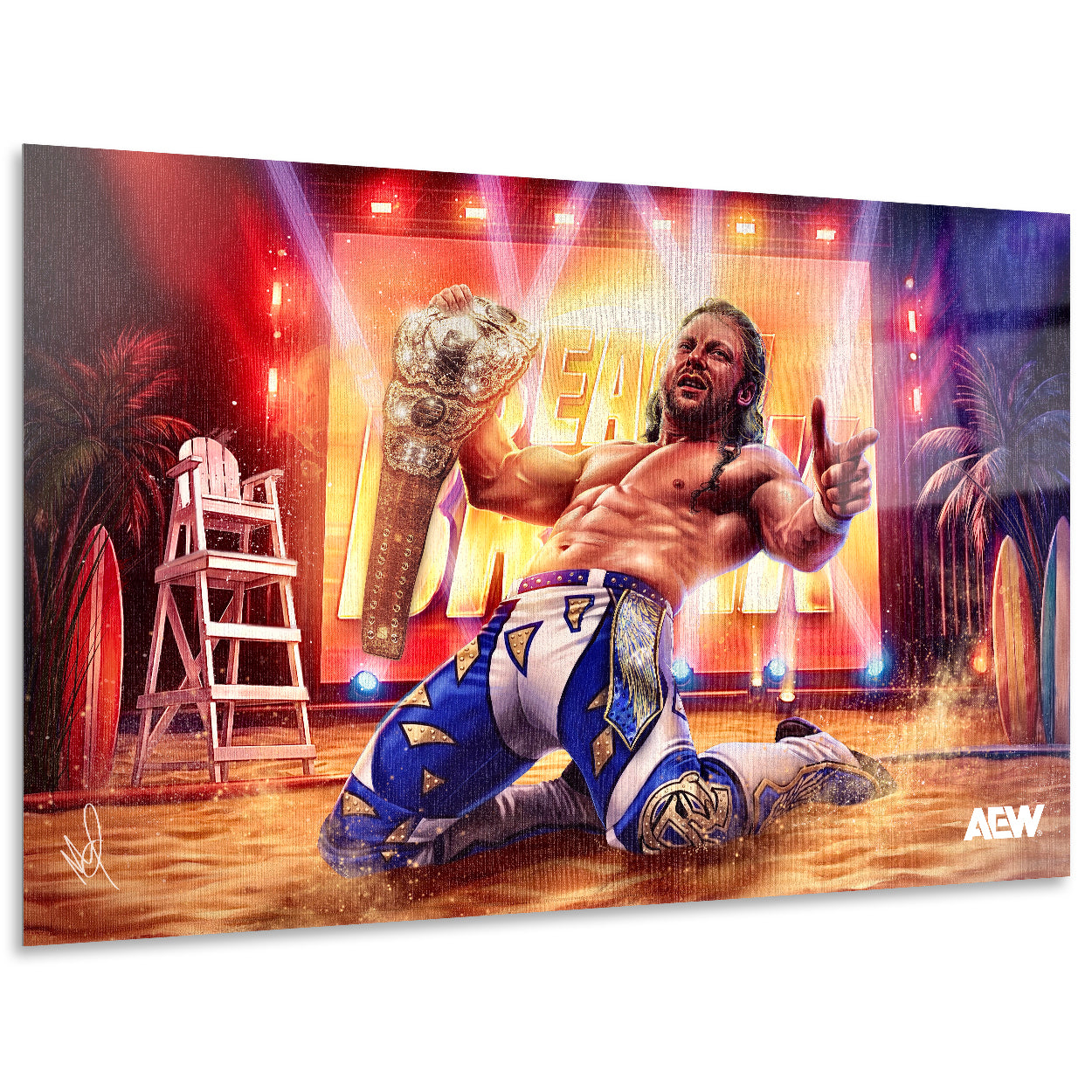 ケニー・オメガ/KENNY OMEGA-Ω(OMEGA)BOUTS-〈2枚組〉 Kenny Omega - LIMITED Elite Moments 12x18 High Gloss Metal Art