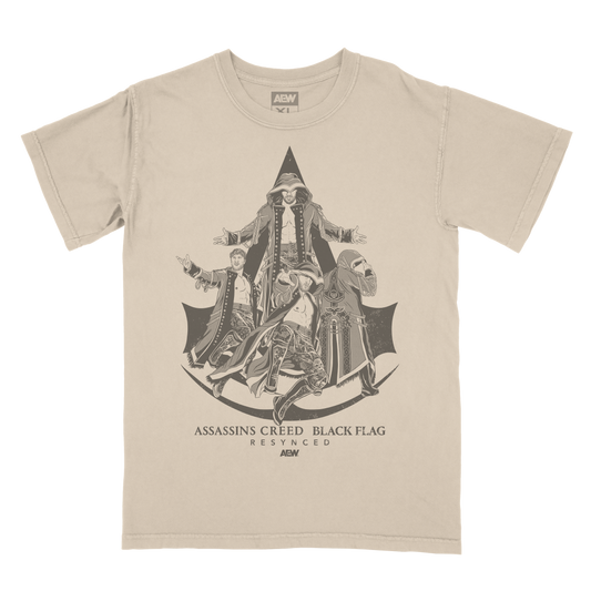 Limited Edition - Will Ospreay - Assassin's Creed Black Flag Resynced x AEW T-Shirt