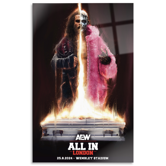 Matchup Monday - Jack Perry vs Darby Allin - AEW ALL IN 2024 12x18 High Gloss Metal Art Print (Only 10 Made)