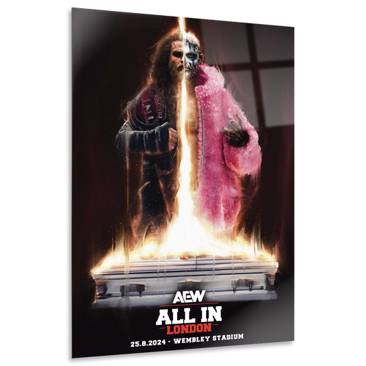 Matchup Monday - Jack Perry vs Darby Allin - AEW ALL IN 2024 12x18 High Gloss Metal Art Print (Only 10 Made)