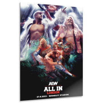 Matchup Monday - Will Ospreay vs. Chris Jericho - AEW ALL IN 2023 12x18 High Gloss Metal Art Print (Only 10 Made)