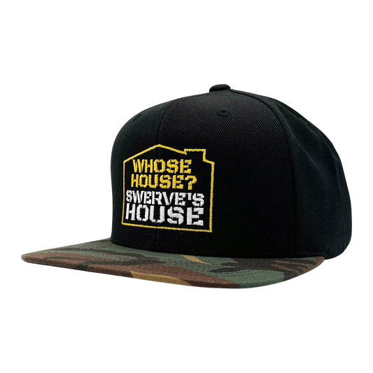 Swerve Strickland - Whose House Camo Premium Embroidered Flatbill Snapback