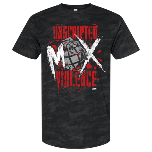 Jon Moxley - Top Rope Tuesday: LIMITED EDITION Unscripted Violence Camo T-Shirt