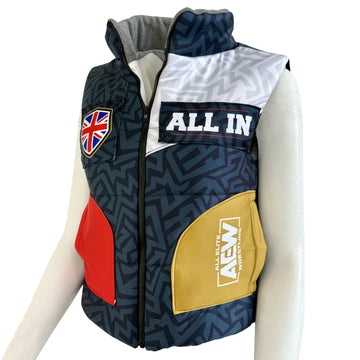AEW All In Refried Apparel Split Side Puffer Vest