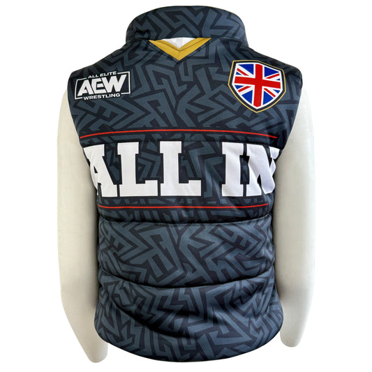 AEW All In Refried Apparel Split Side Puffer Vest