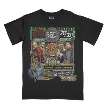 AEW Double or Nothing 2026 Matchup T-Shirt - Cope and Cage vs FTR