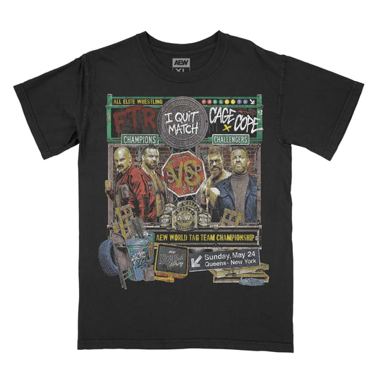 AEW Double or Nothing 2026 Matchup T-Shirt - Cope and Cage vs FTR
