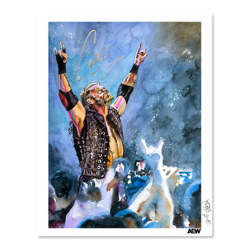 Adam Copeland - Autographed Limited Edition 11 x 14 Rob Schamberger Art Print