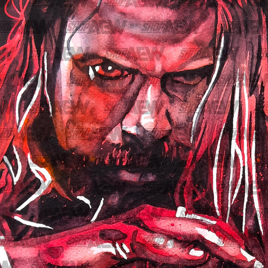 Andrade El Idolo  - Autographed Limited Edition 11" x 14" Rob Schamberger Art Print