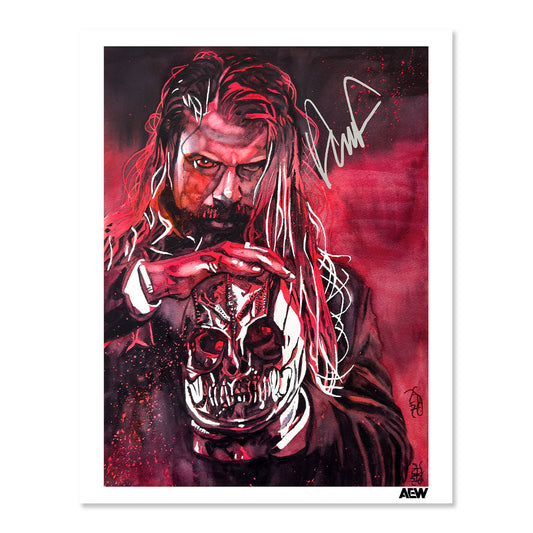 Andrade El Idolo  - Autographed Limited Edition 11" x 14" Rob Schamberger Art Print