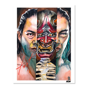 Konosuke Takeshita  - Autographed Limited Edition 11" x 14" Rob Schamberger Art Print
