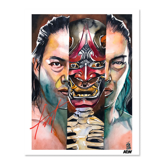 Konosuke Takeshita  - Autographed Limited Edition 11" x 14" Rob Schamberger Art Print