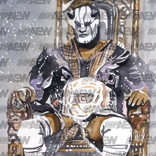 MJF (All In London 2023) - Autographed Limited Edition 11" x 14" Rob Schamberger Art Print