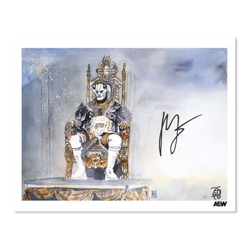 MJF (All In London 2023) - Autographed Limited Edition 11" x 14" Rob Schamberger Art Print