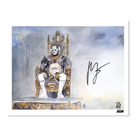 MJF (All In London 2023) - Autographed Limited Edition 11" x 14" Rob Schamberger Art Print