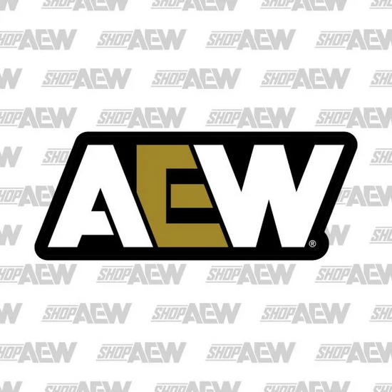 AEW - Distressed Logo Sticker