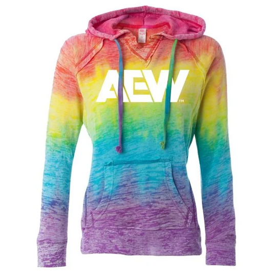 AEW Logo Women's V-Notch Hoodie