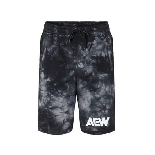AEW Logo Tie-Dyed Fleece Shorts