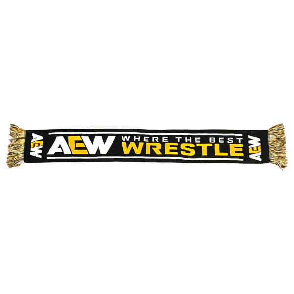 AEW - Where The Best Wrestle Knit Scarf Product Image