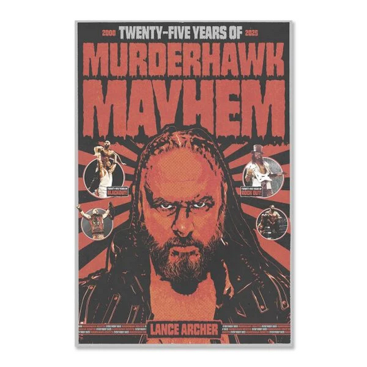 Lance Archer - 25 Years of Murderhawk Mayhem 12"x18" Poster Print