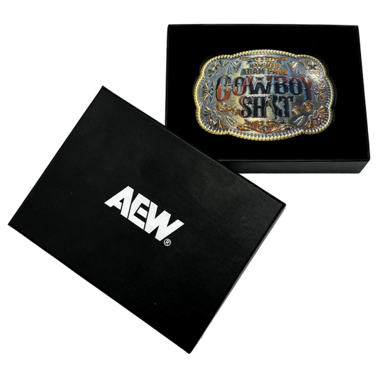 Hangman Adam Page 5"x3" Cowboy Shit Belt Buckle