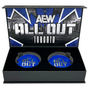 AEW ALL OUT Toronto Commemorative Championship Replica Side Plate Box Set