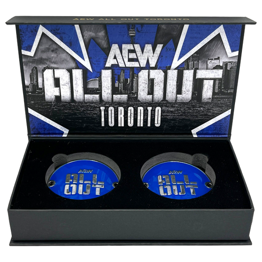 AEW ALL OUT Toronto Commemorative Championship Replica Side Plate Box Set