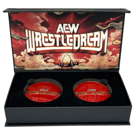AEW WrestleDream 2025 Commemorative Championship Replica Side Plate Box Set