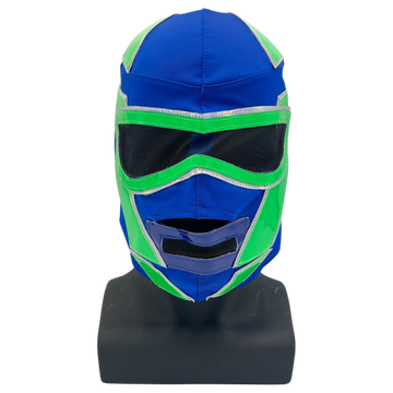 Hologram - Luchador Mask - Blue and Green