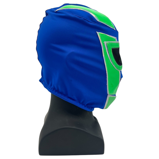 Hologram Luchador Mask (Blue and Green) (Ready to Ship) Product Image 2