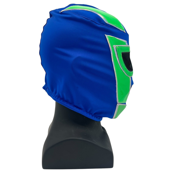 Hologram Luchador Mask (Blue and Green) (Ready to Ship) Product Image 2